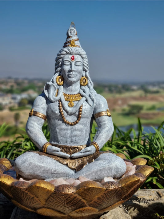 Concrete Large 71cm Shiva Water Feature