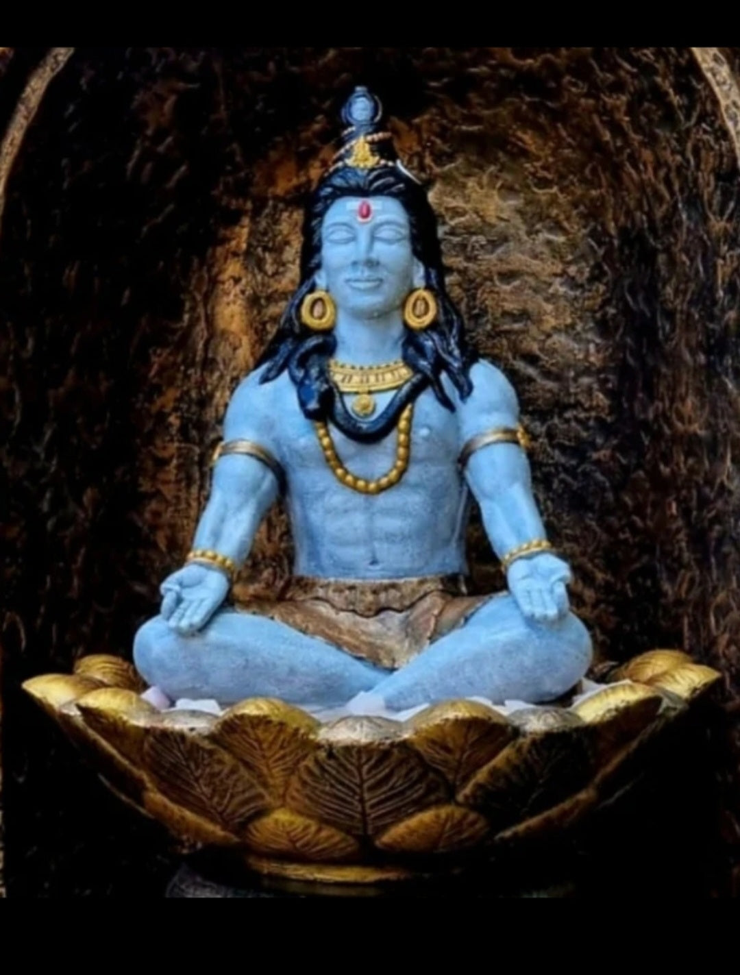 Concrete Large 71cm Meditating Shiva Water Feature – DDP Online Shopping