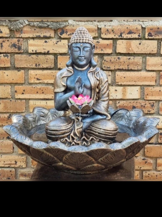 Concrete 54cm Blessing Buddha Water Feature