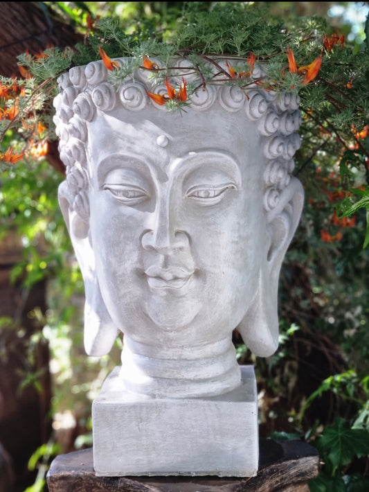 Concrete Buddha Head Planter 55cm