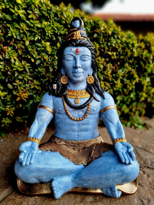 Resin Shiva Meditating 42cm