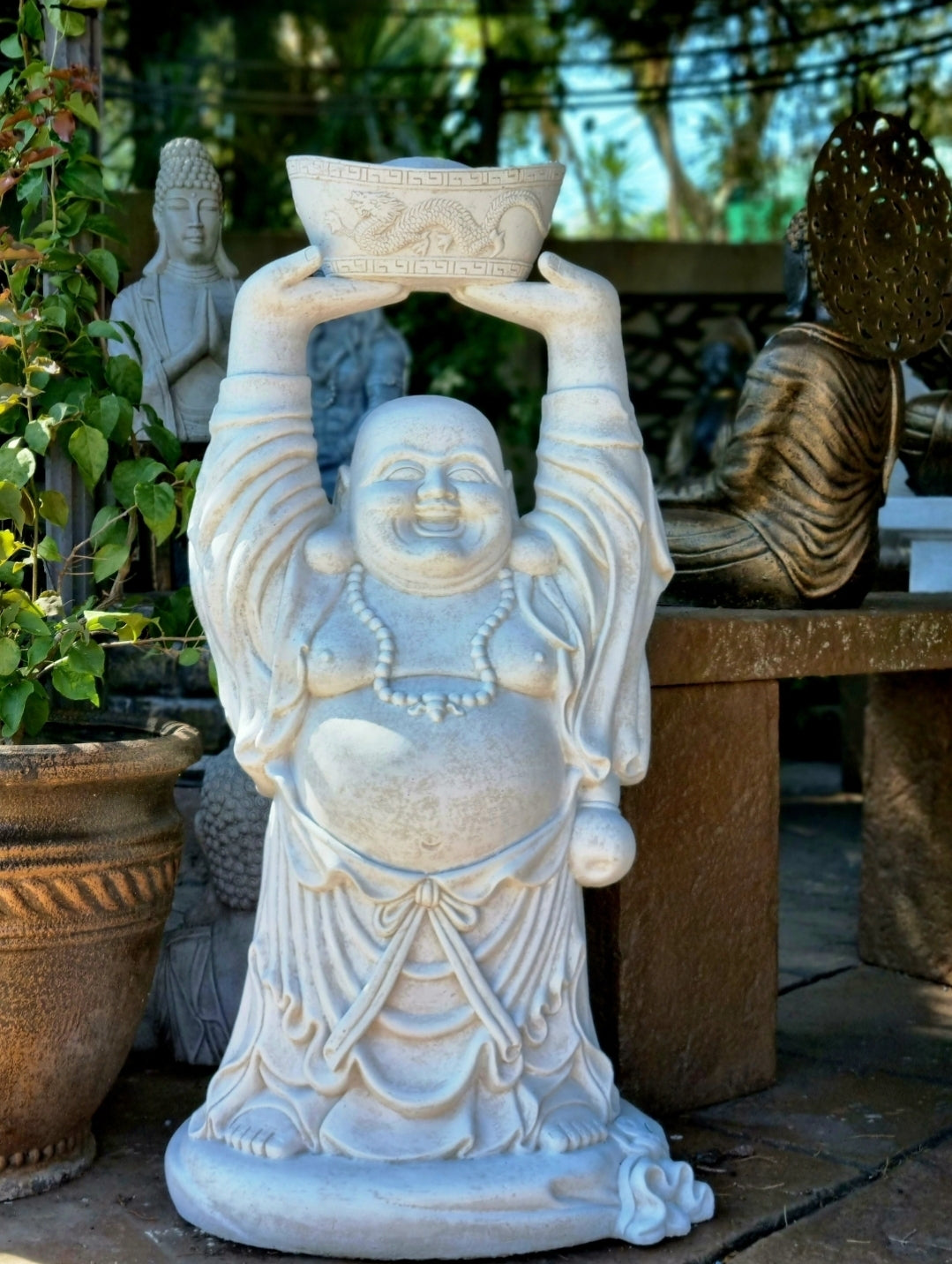 Resin Fat Laughing Buddha 1m