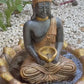 Concrete 60cm Buddha Holding Bowl Water Feature