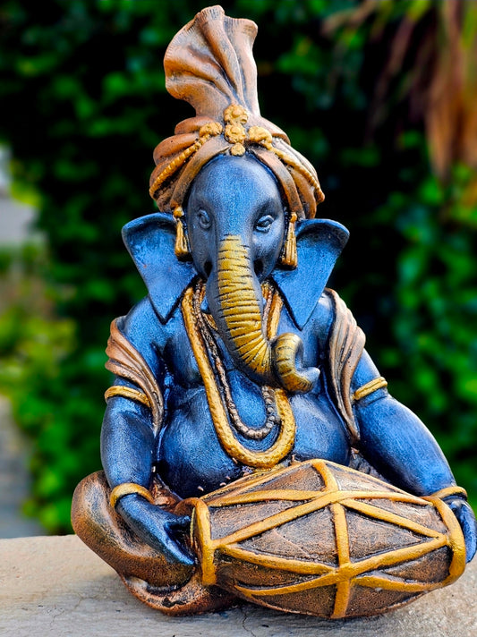 Musical Dholak Ganesha 35cm