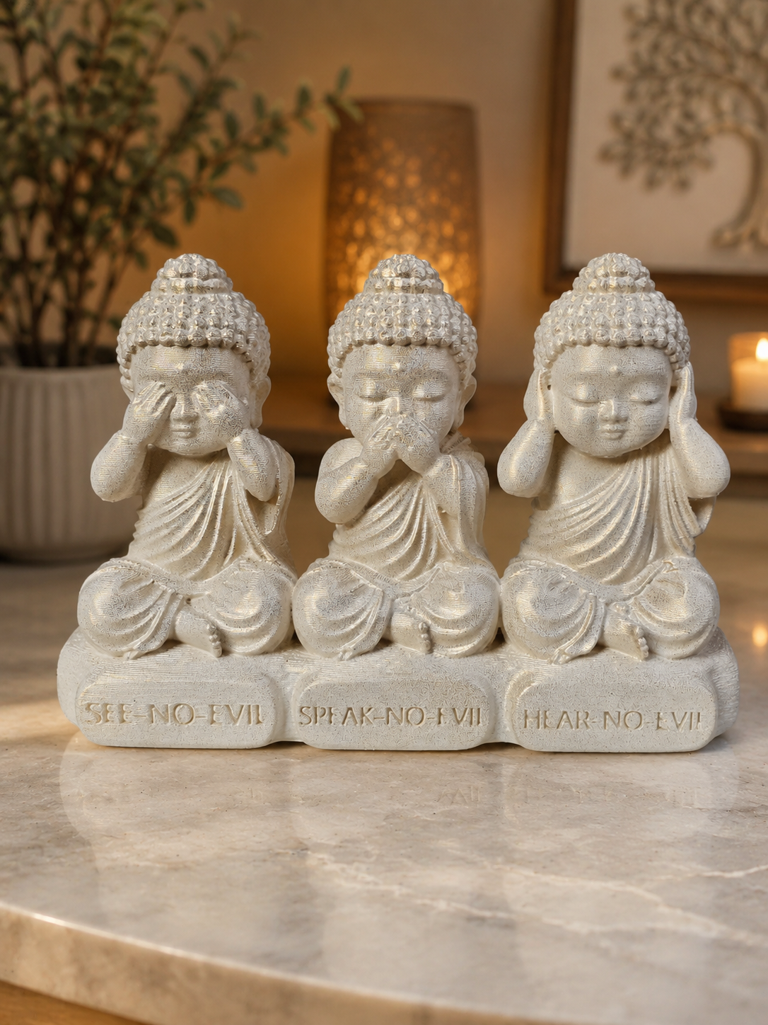 10cm Baby Buddha's - See No,Speak No,Hear No Evil