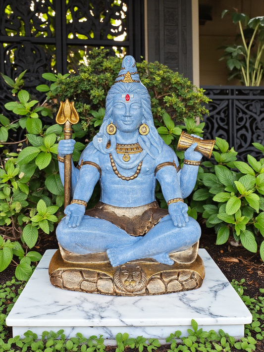 Concrete Shiva Four Arms 62cm