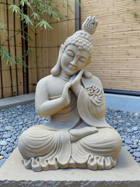 Concrete 42cm Sleeping Buddha (Left)