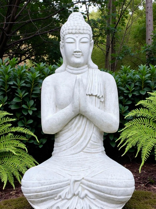 Concrete 90cm Praying Buddha