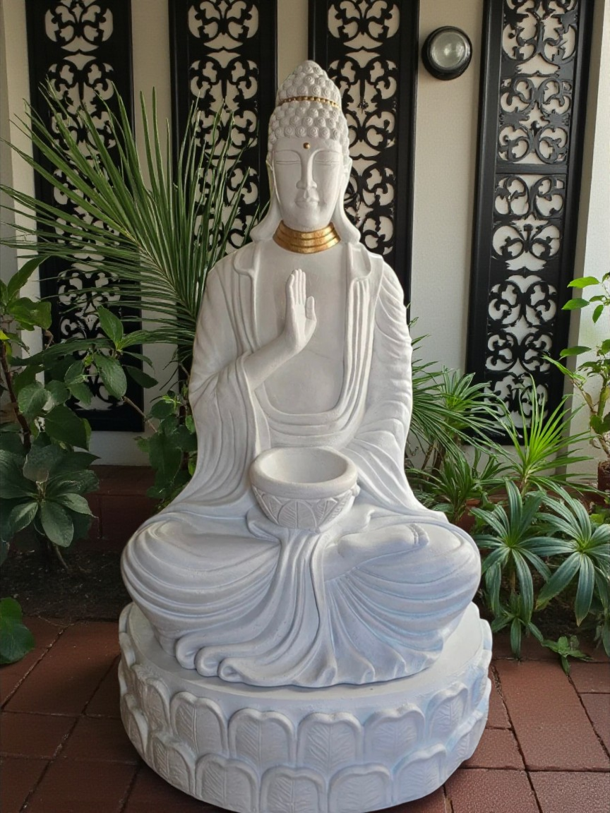 Resin / Fiberglass 1.5m Blessing Buddha