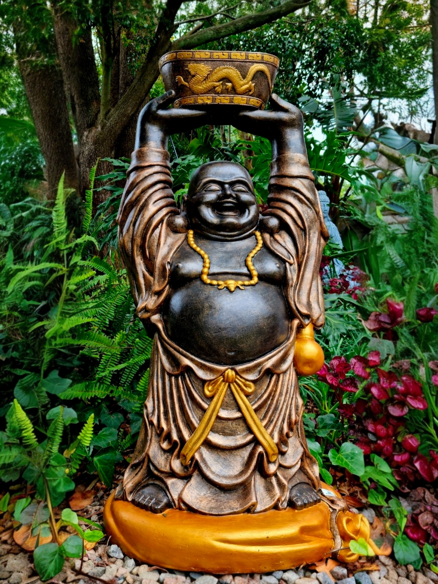 Concrete 1m Fat Laughing Buddha