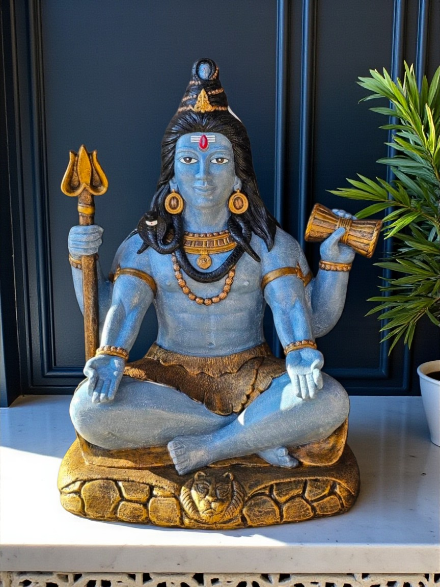 Resin Shiva Four Arms 62cm - Open Eyes