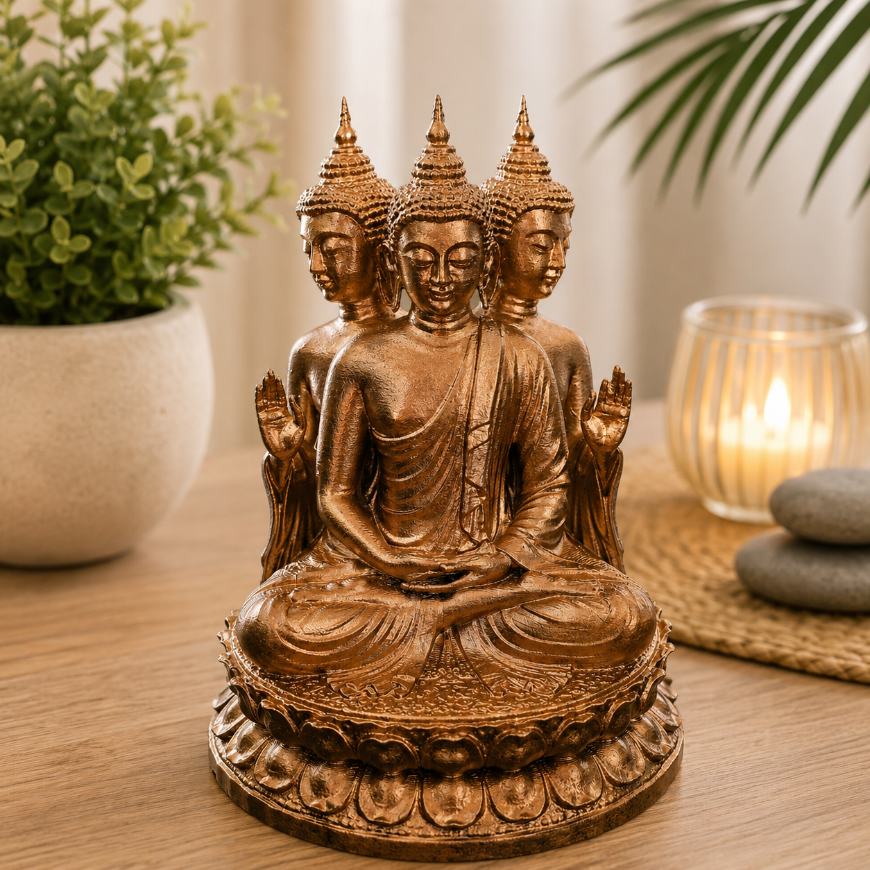 15cm Buddha Trio