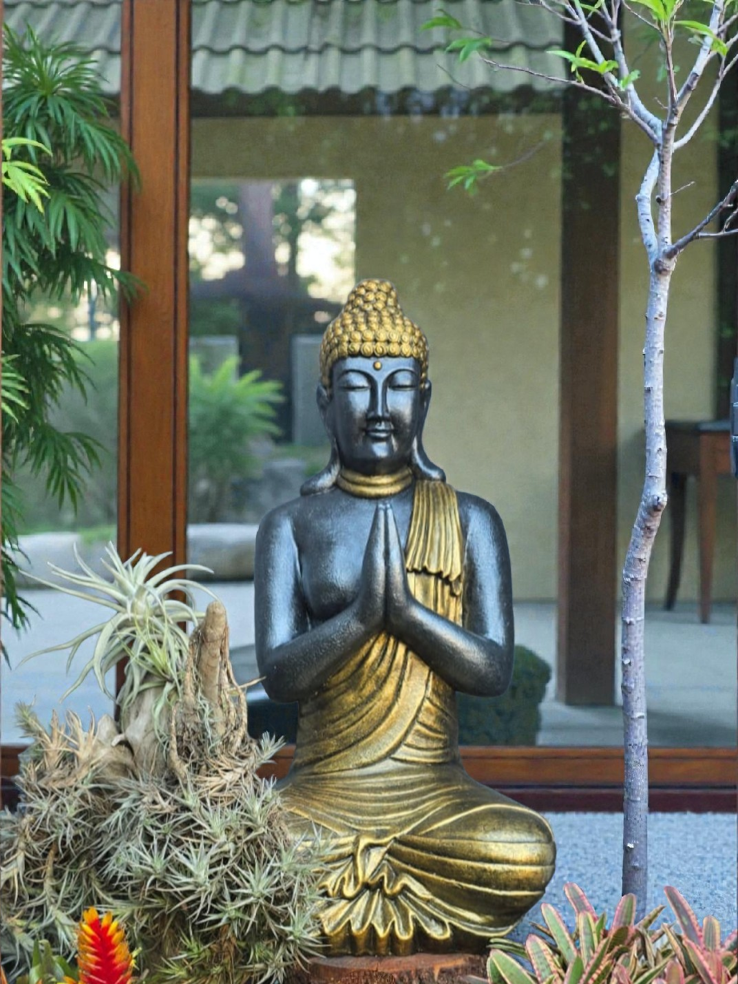Resin 90cm Praying Buddha
