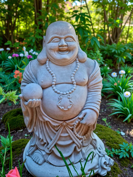 Concrete 80cm Fat Laughing Buddha