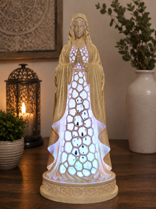 25cm Mother Mary Voronoi Style With LED Light