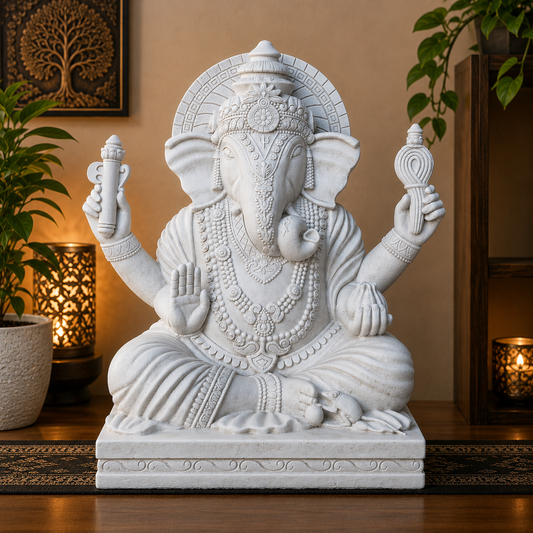 Resin Ganesha Curl Trunk 62cm