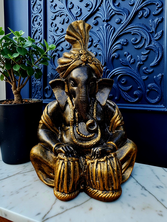 Musical Tabla Ganesha 35cm