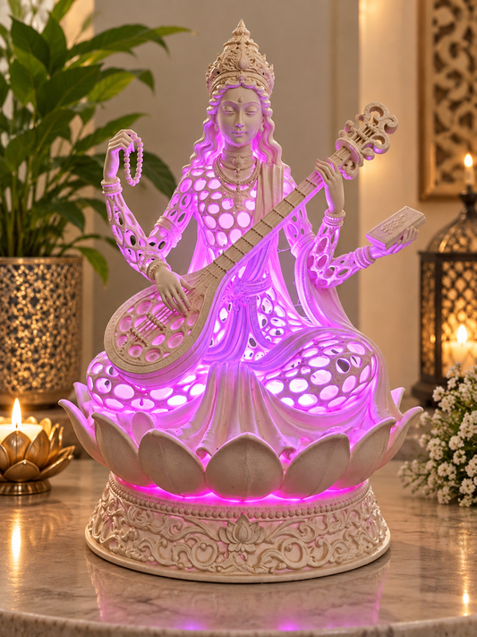 25cm Saraswati Voronoi Style With LED Light