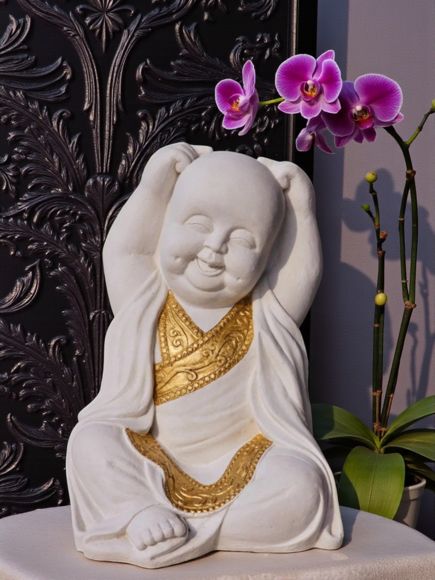 Resin 30cm Baby Buddha - Joy