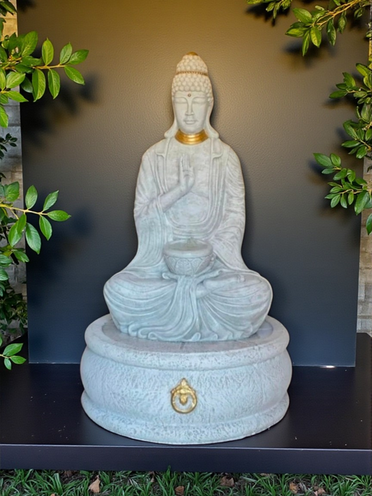 1.3m Buddha + Flat Base Water Feature