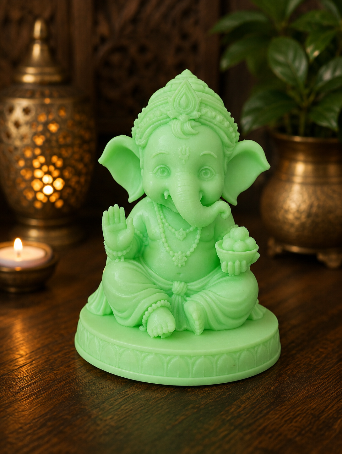 Glow in The Dark Baby Ganesha 10cm
