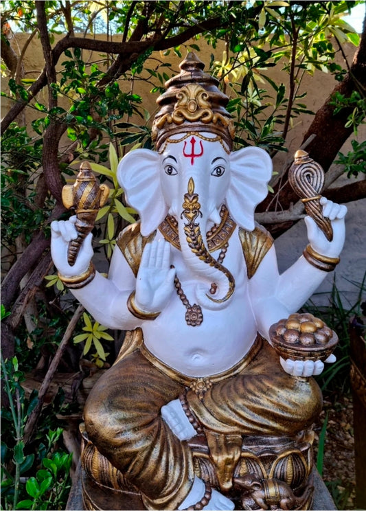 Concrete Large 80cm Ganesha