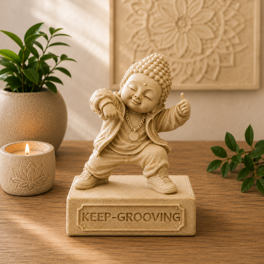 10cm Cute Baby Buddha - Keep Grooving