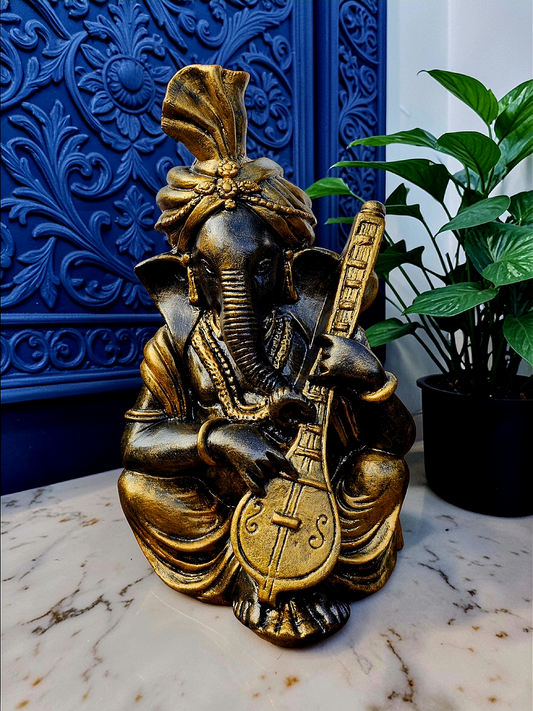 Musical Sitar Ganesha 35cm