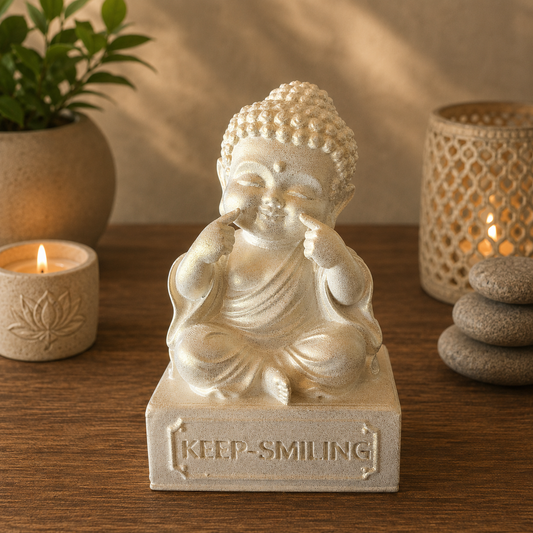 10cm Cute Baby Buddha - Keep Smiling