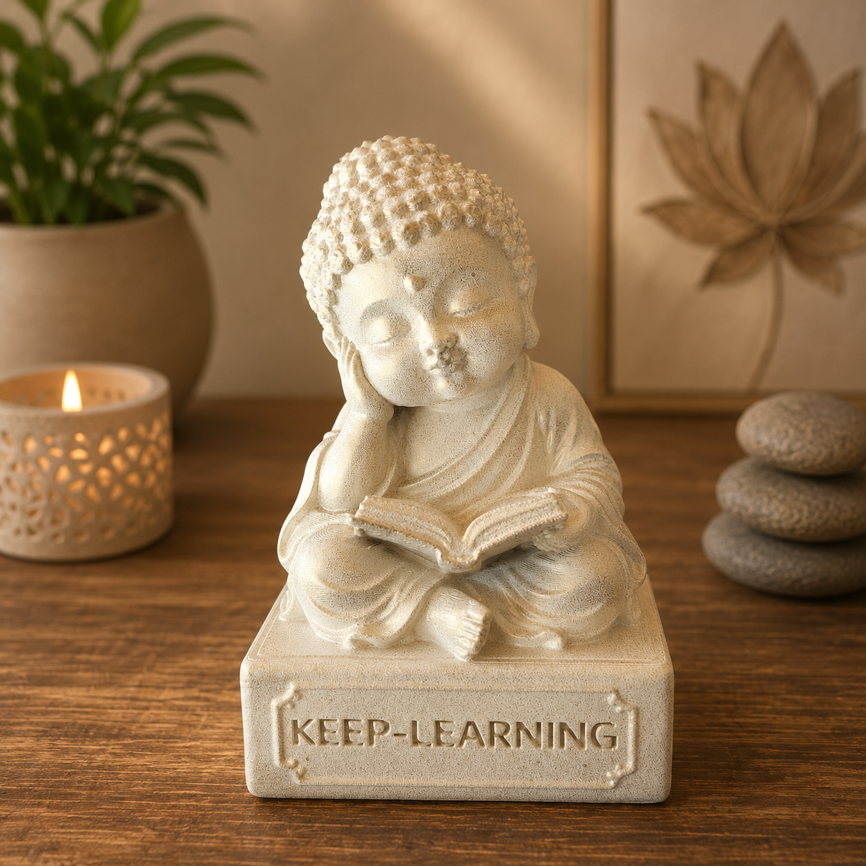 10cm Cute Baby Buddha - Keep Learning