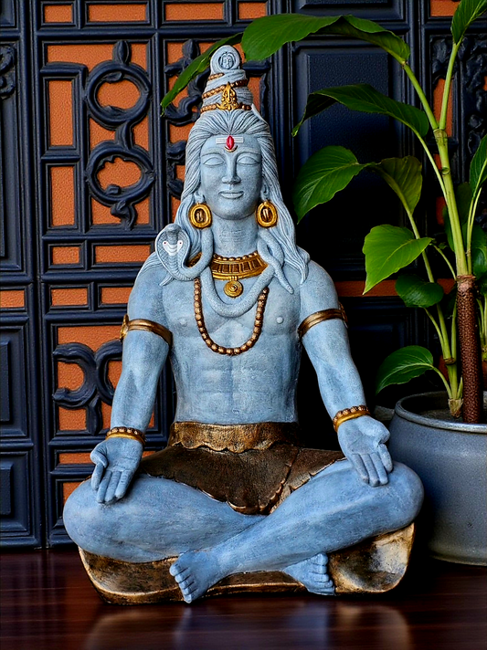 Resin Shiva Meditating Large 1m
