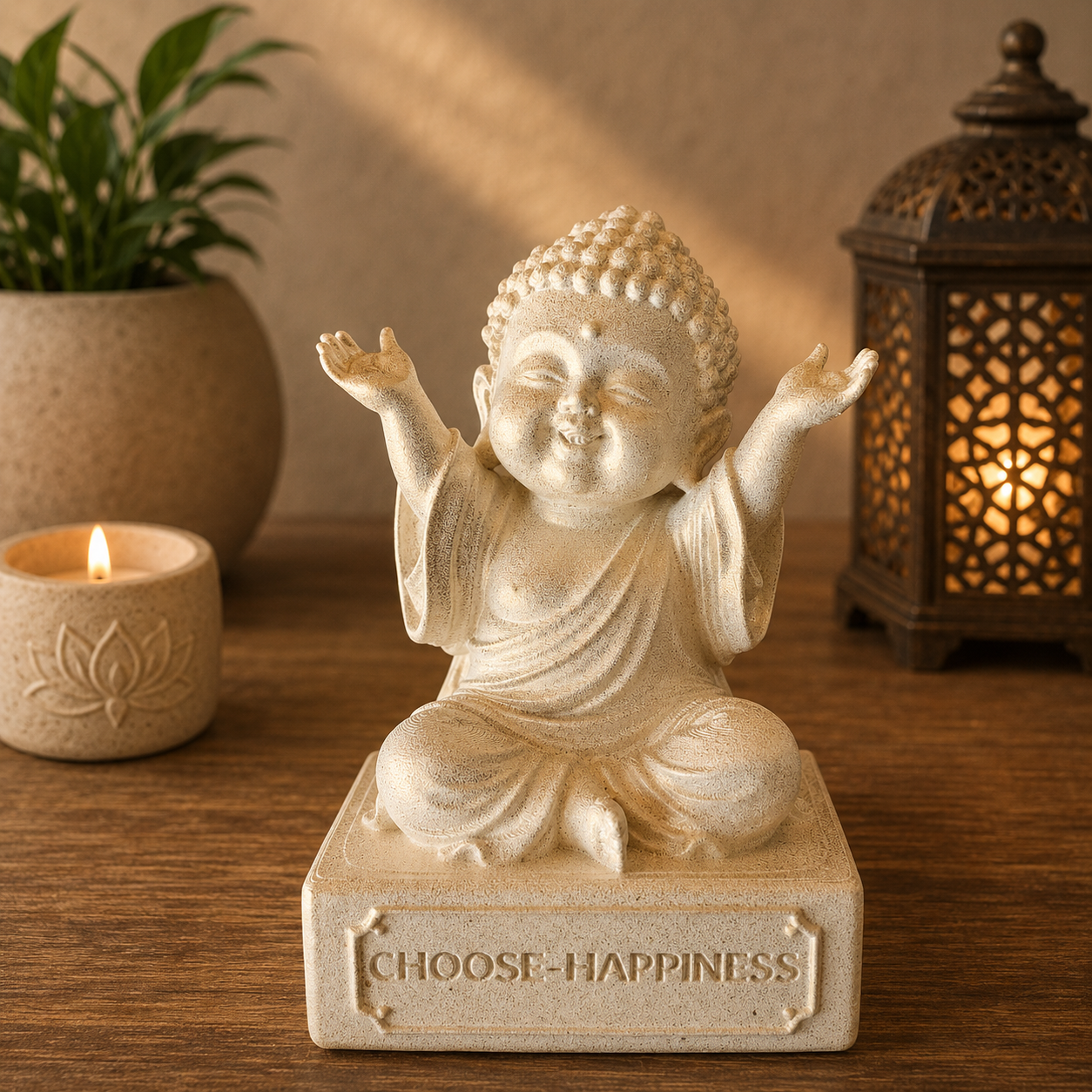 10cm Cute Baby Buddha - Choose Happiness