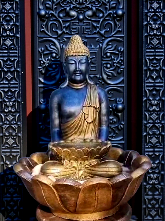 Concrete Large 90cm Buddha Water Feature