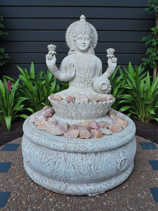 Concrete Luxmi + Flat Base Water Feature