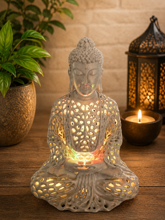 25cm Buddha Voronoi Style With Led Light