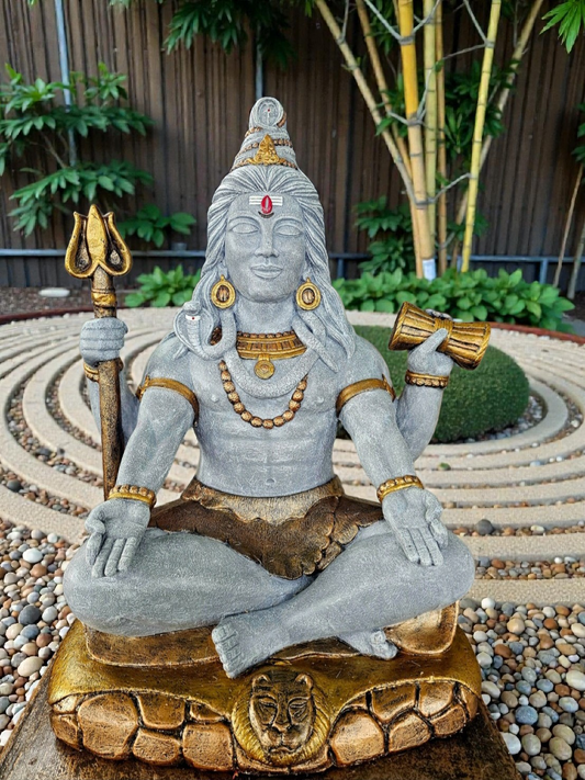Concrete Shiva Four Arms 62cm