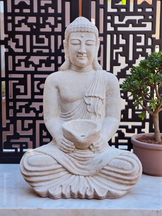 Resin 60cm Bowl Buddha