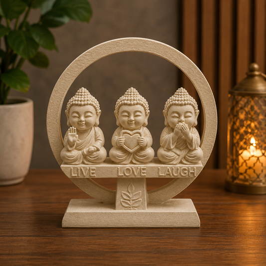 20cm Baby Buddha Ring - Live,Love,Laugh