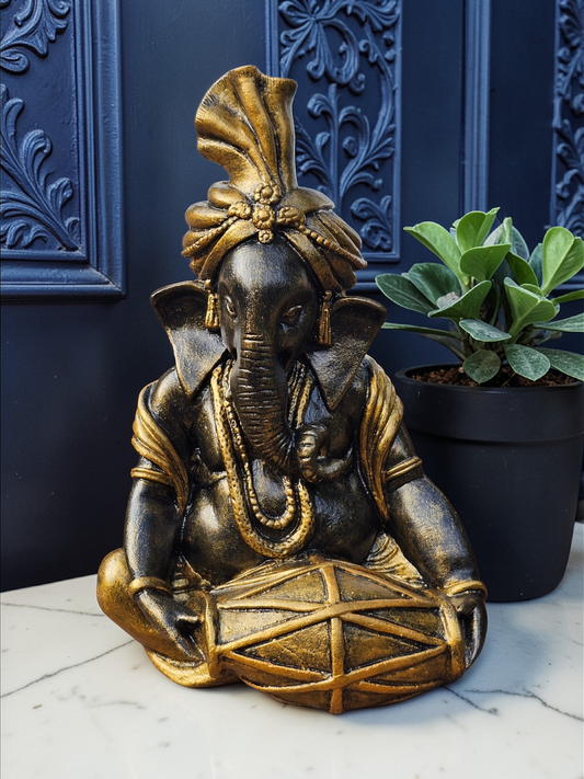 Musical Dholak Ganesha 35cm