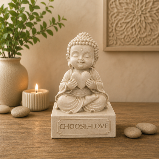10cm Cute Baby Buddha - Choose Love