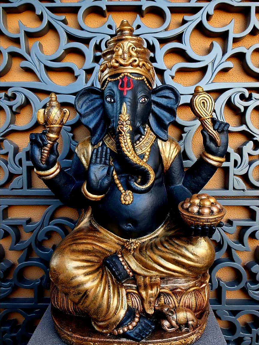 Concrete Large 80cm Ganesha