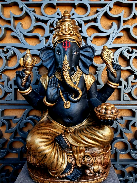 Concrete Large 80cm Ganesha