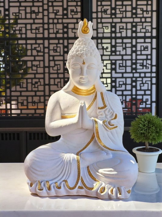 Resin 42cm Praying Buddha