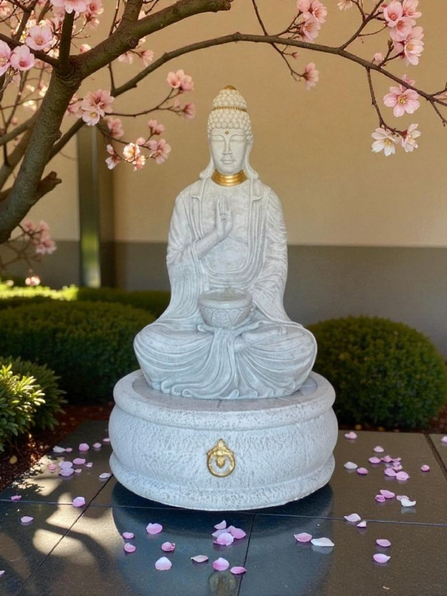 1.3m Buddha + Flat Base Water Feature