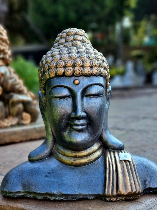 Resin Buddha Head Shoulders 35cm