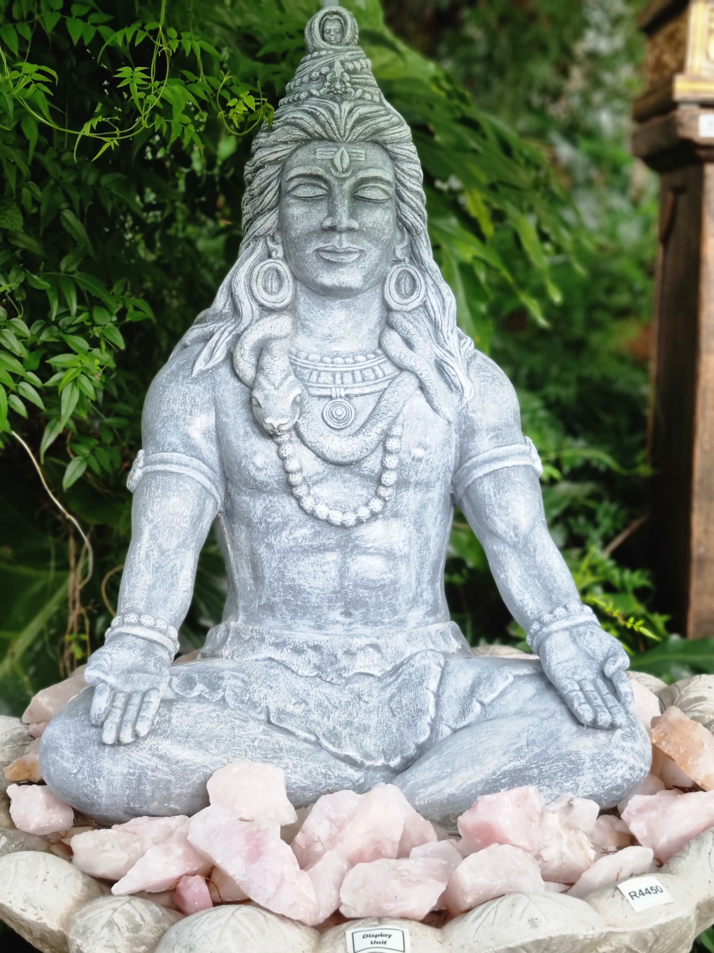 Concrete Large 71cm Meditating Shiva Water Feature – DDP Online Shopping