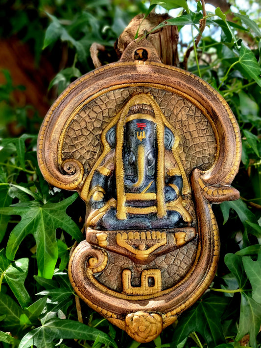 Ganesha Tamil Aum Wall Hanging 29cm