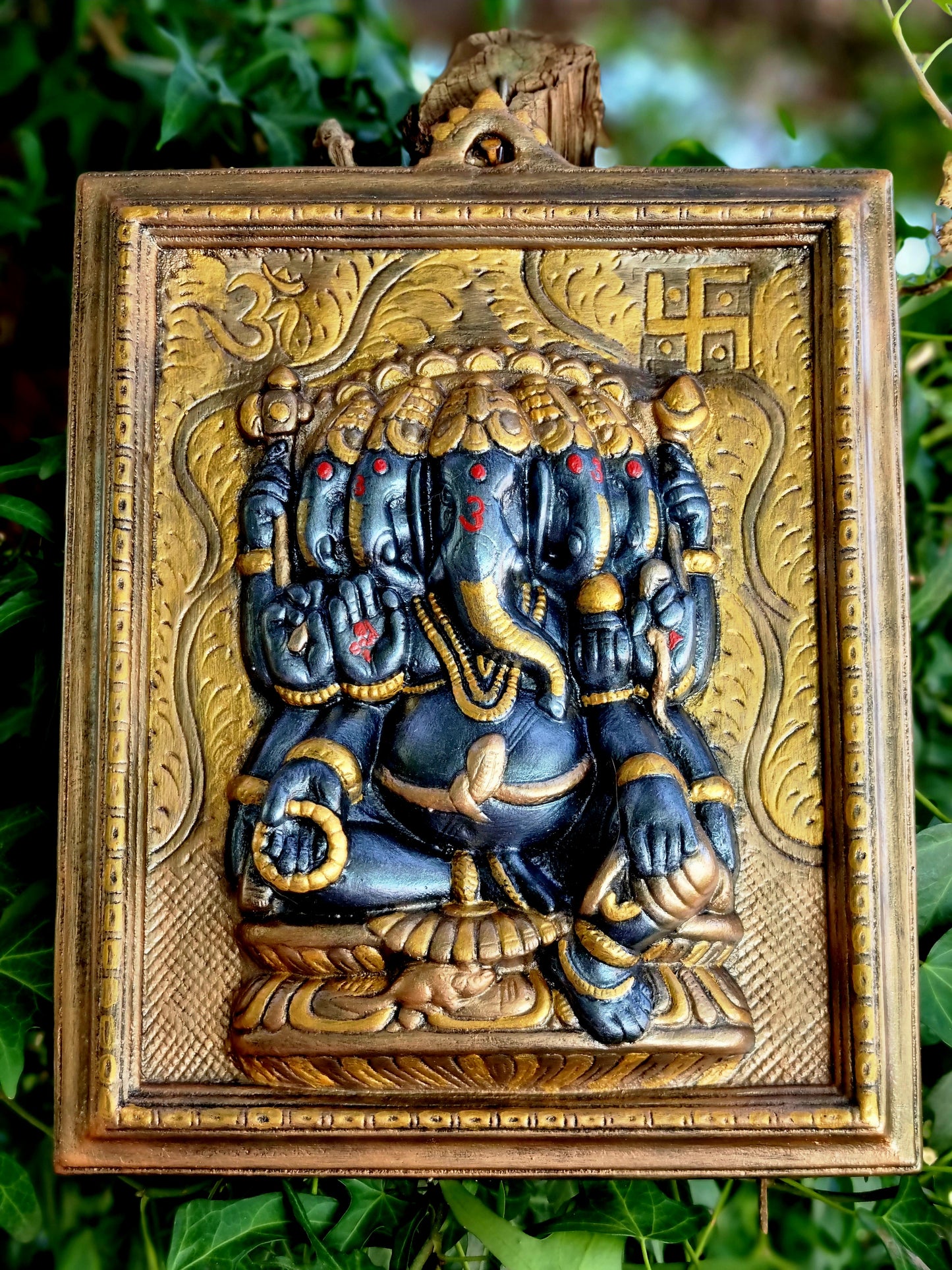 Ganesha Five Faces Plate 32cm