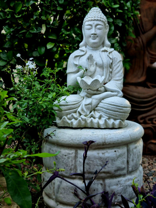 54cm Blessing Buddha with Small Round Pedestals