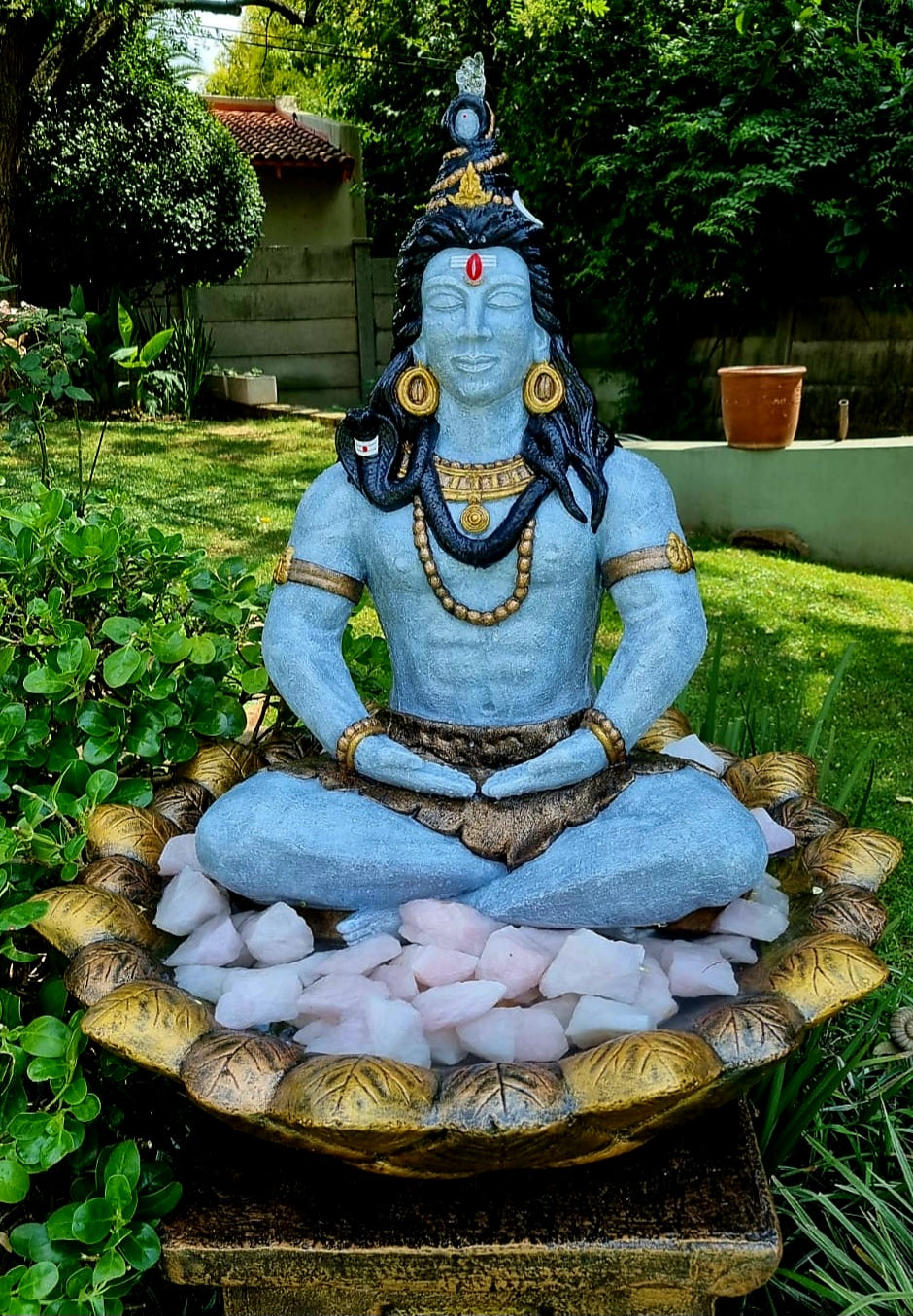 Concrete Large 71cm Shiva Water Feature – DDP Online Shopping